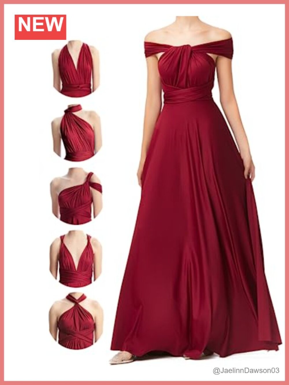 Multi-Way Wrap Infinity Maxi Dress Bridesmaid Wedding Guest Convertible